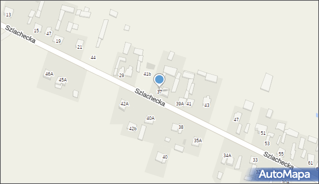 Parznice, Szlachecka, 37, mapa Parznice