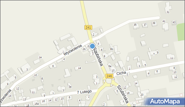 Paterek, Szubińska, 1, mapa Paterek