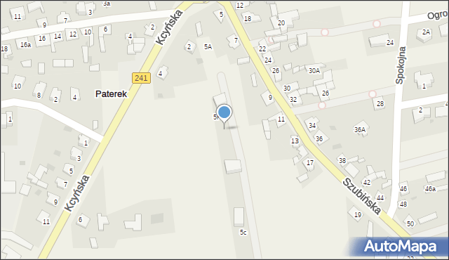 Paterek, Szubińska, 5A, mapa Paterek