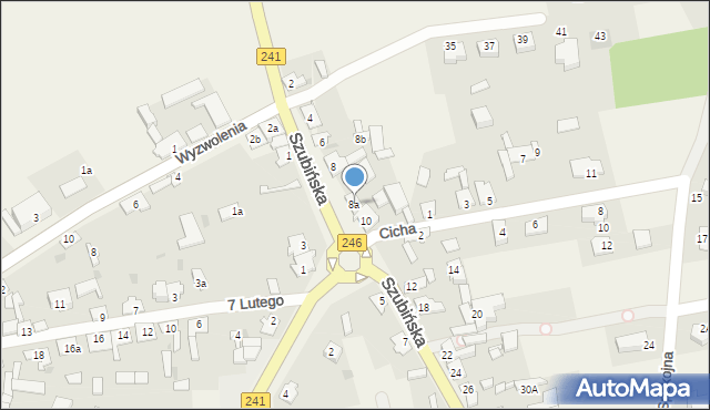 Paterek, Szubińska, 8a, mapa Paterek