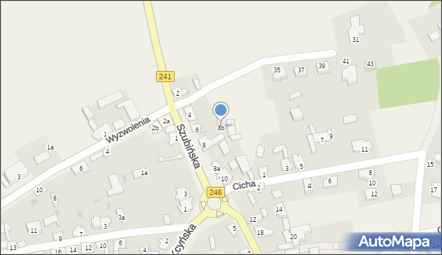 Paterek, Szubińska, 8b, mapa Paterek