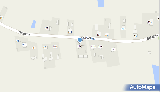 Pawłów, Szkolna, 42, mapa Pawłów