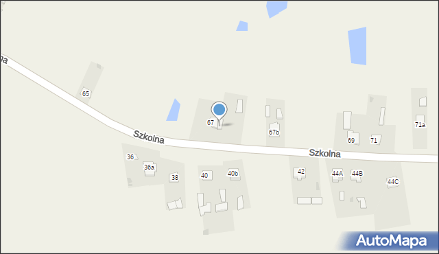 Pawłów, Szkolna, 67a, mapa Pawłów