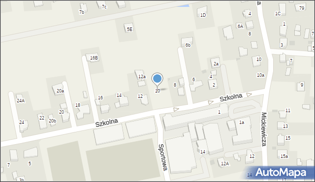 Pawłowice, Szkolna, 10, mapa Pawłowice