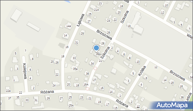 Pecna, Szkolna, 32, mapa Pecna