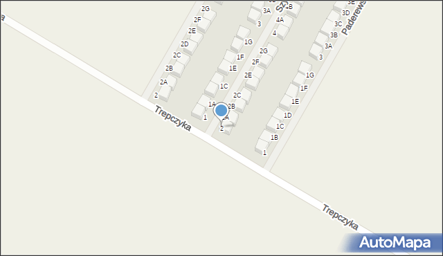 Pępowo, Szymanowskiego, 2, mapa Pępowo