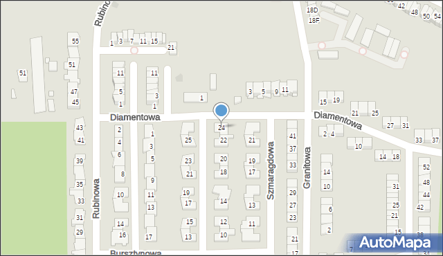 Piaseczno, Szafirowa, 24, mapa Piaseczno