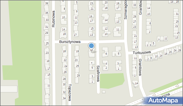 Piaseczno, Szafirowa, 9, mapa Piaseczno