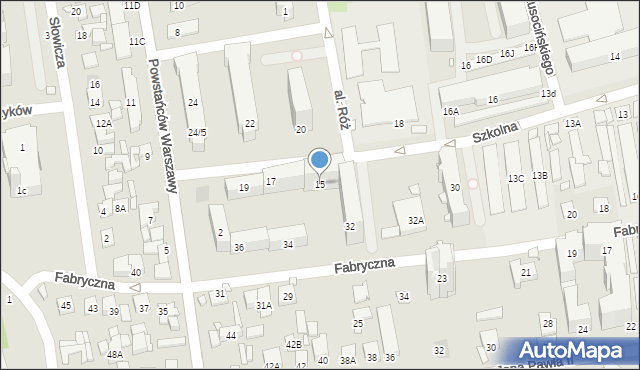 Piaseczno, Szkolna, 15, mapa Piaseczno