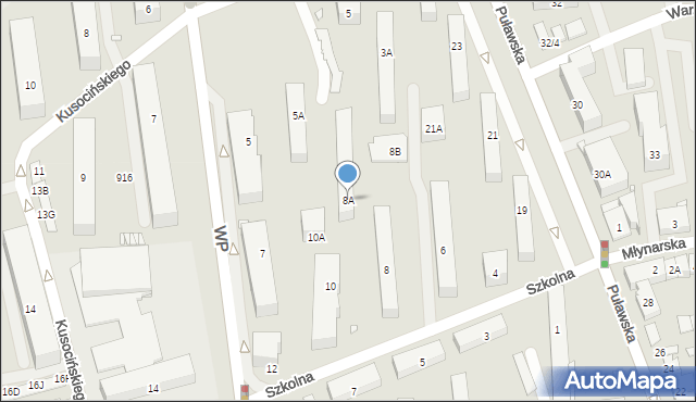 Piaseczno, Szkolna, 8A, mapa Piaseczno