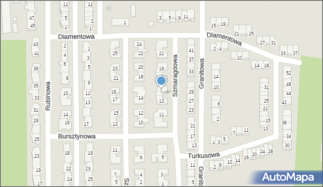 Piaseczno, Szmaragdowa, 15, mapa Piaseczno