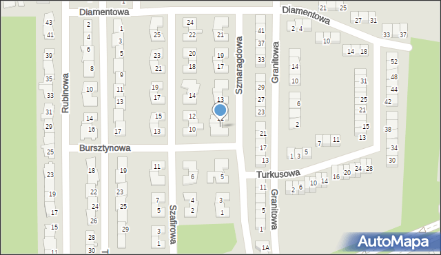 Piaseczno, Szmaragdowa, 9, mapa Piaseczno