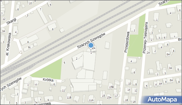 Piastów, Szarych Szeregów, 1, mapa Piastów