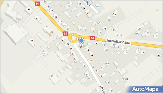 Piątnica Poduchowna, Szkolna, 16, mapa Piątnica Poduchowna