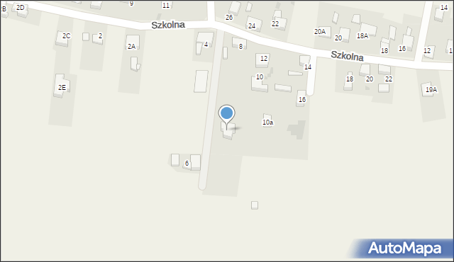 Piece, Szkolna, 8a, mapa Piece