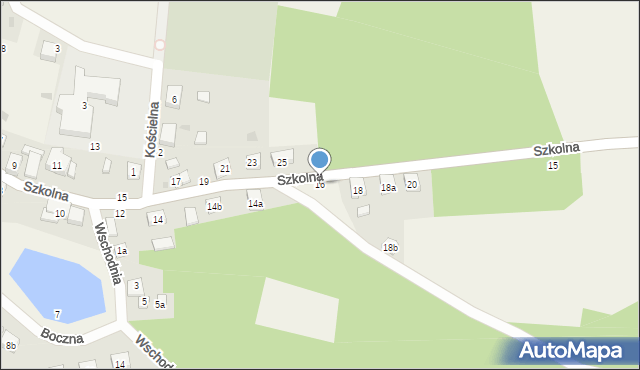 Piece, Szkolna, 16, mapa Piece