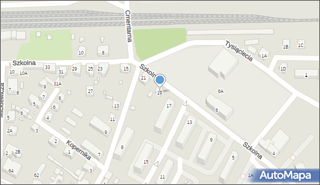 Piechowice, Szkolna, 19, mapa Piechowice
