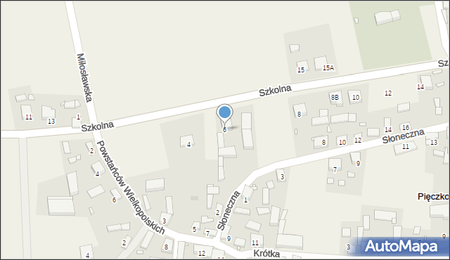 Pięczkowo, Szkolna, 6, mapa Pięczkowo