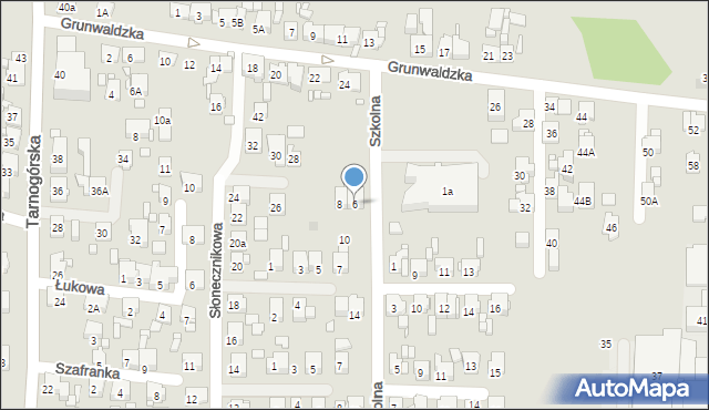 Piekary Śląskie, Szkolna, 6, mapa Piekary Śląskie