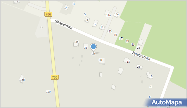 Piekoszów, Szkolna, 32, mapa Piekoszów