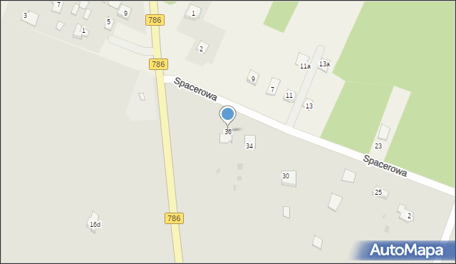 Piekoszów, Szkolna, 36, mapa Piekoszów