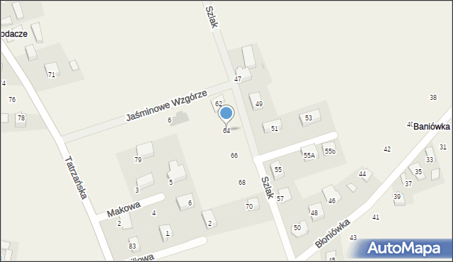 Pielgrzymowice, Szlak, 64, mapa Pielgrzymowice