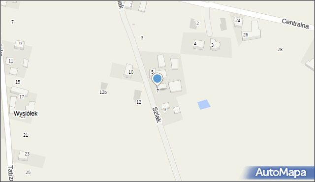 Pielgrzymowice, Szlak, 7, mapa Pielgrzymowice