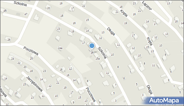 Pietrzykowice, Szkolna, 15, mapa Pietrzykowice