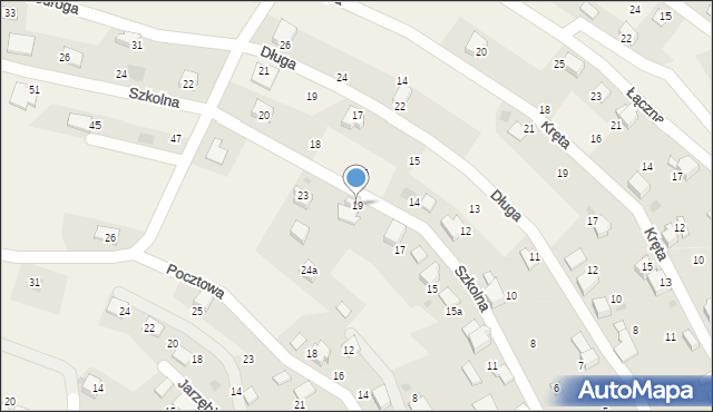 Pietrzykowice, Szkolna, 19, mapa Pietrzykowice