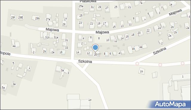 Pilchowice, Szkolna, 10, mapa Pilchowice