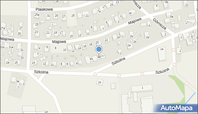 Pilchowice, Szkolna, 4a, mapa Pilchowice