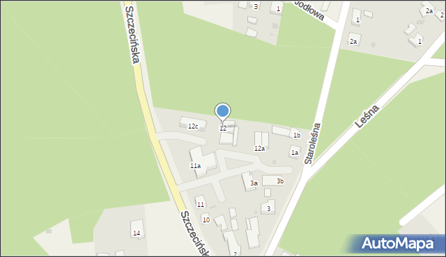 Pilchowo, Szczecińska, 12, mapa Pilchowo