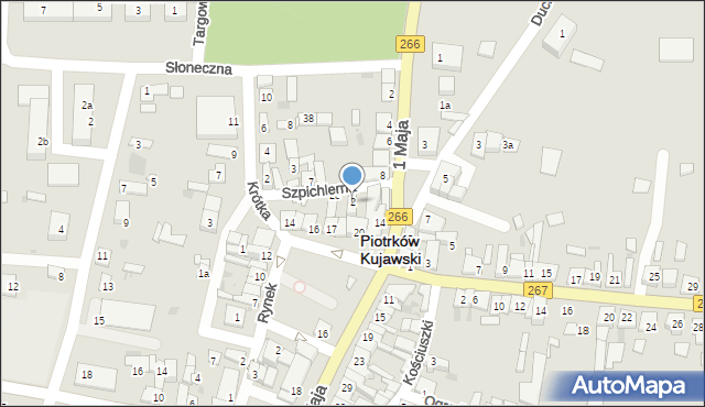 Piotrków Kujawski, Szpichlerna, 2, mapa Piotrków Kujawski