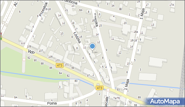 Piotrków Trybunalski, Szeroka, 10, mapa Piotrków Trybunalski