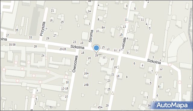 Piotrków Trybunalski, Szkolna, 14, mapa Piotrków Trybunalski