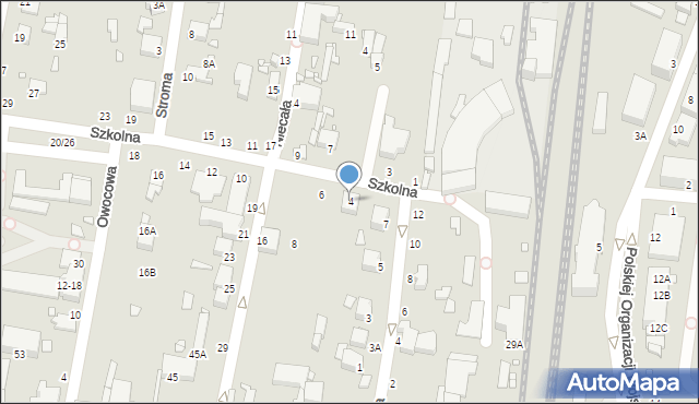 Piotrków Trybunalski, Szkolna, 4, mapa Piotrków Trybunalski