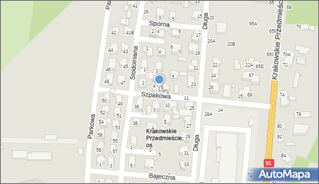 Piotrków Trybunalski, Szpakowa, 7A, mapa Piotrków Trybunalski