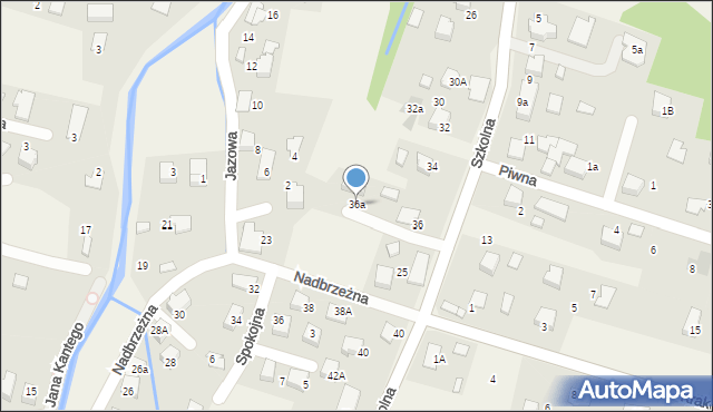 Pisarzowice, Szkolna, 36a, mapa Pisarzowice