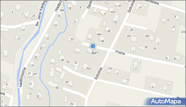 Pisarzowice, Szkolna, 50A, mapa Pisarzowice