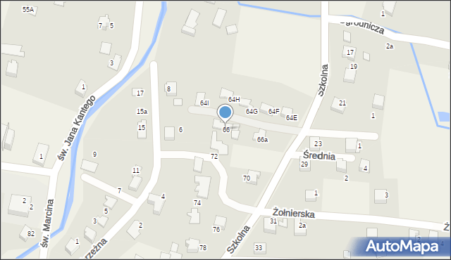 Pisarzowice, Szkolna, 66, mapa Pisarzowice