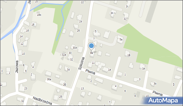 Pisarzowice, Szkolna, 9a, mapa Pisarzowice
