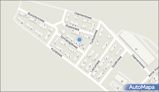 Pleszew, Szmaragdowa, 2, mapa Pleszew