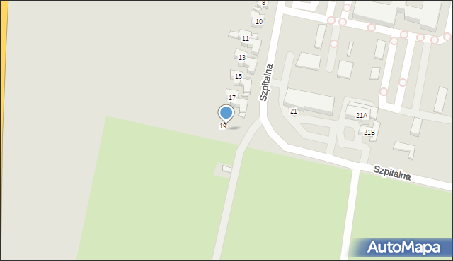 Pleszew, Szpitalna, 20, mapa Pleszew