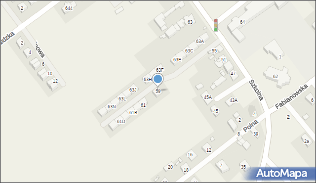 Plewiska, Szkolna, 59, mapa Plewiska