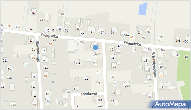 Płochocin, Szeroka, 27, mapa Płochocin