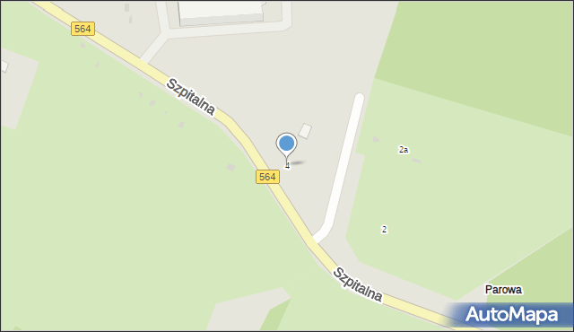 Płock, Szpitalna, 4, mapa Płock