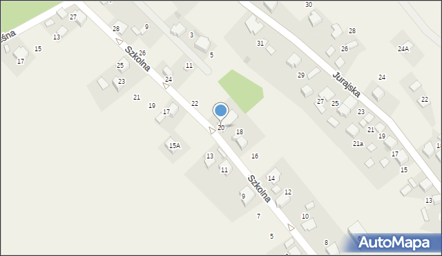 Płoki, Szkolna, 20, mapa Płoki