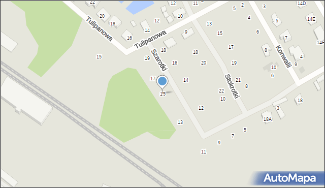 Płońsk, Szarotki, 15, mapa Płońsk