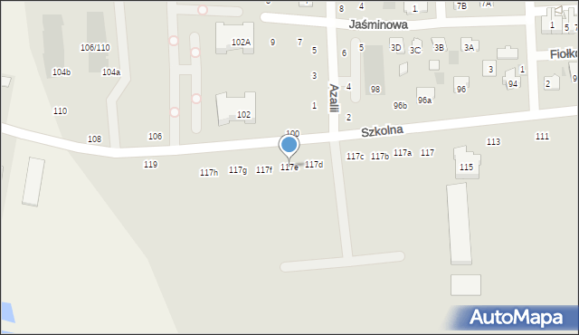 Płońsk, Szkolna, 117e, mapa Płońsk