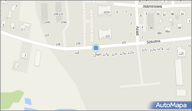 Płońsk, Szkolna, 117h, mapa Płońsk